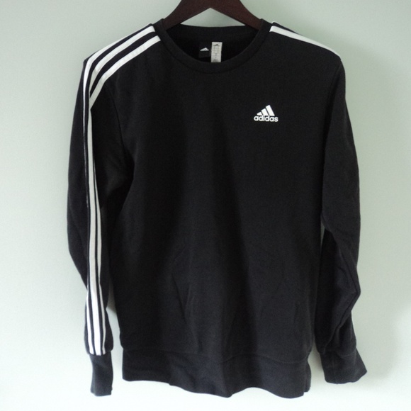 Adidas Womens Classic Essentials Fleece 3-Stripes Sweatshirt - Picture 2 of 4